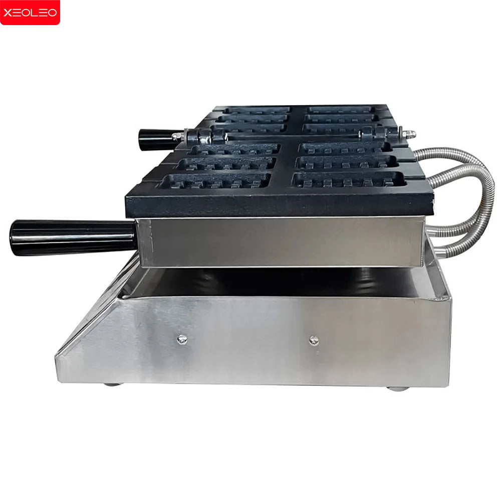 Electric Ice Cream Stick Waffle Maker 1600W 6PCS Popsicle Shape Taiyaki Waffle Machine Square Shape Waffle Iron Non-stick WHYY