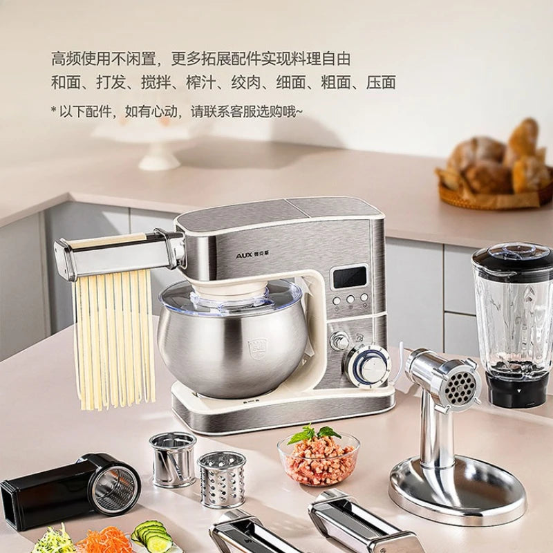 Multifunctional Household Stand Mixer Small Dough Kneading Machine DC Motor Anti-Black Powder Automatic Food Processor
