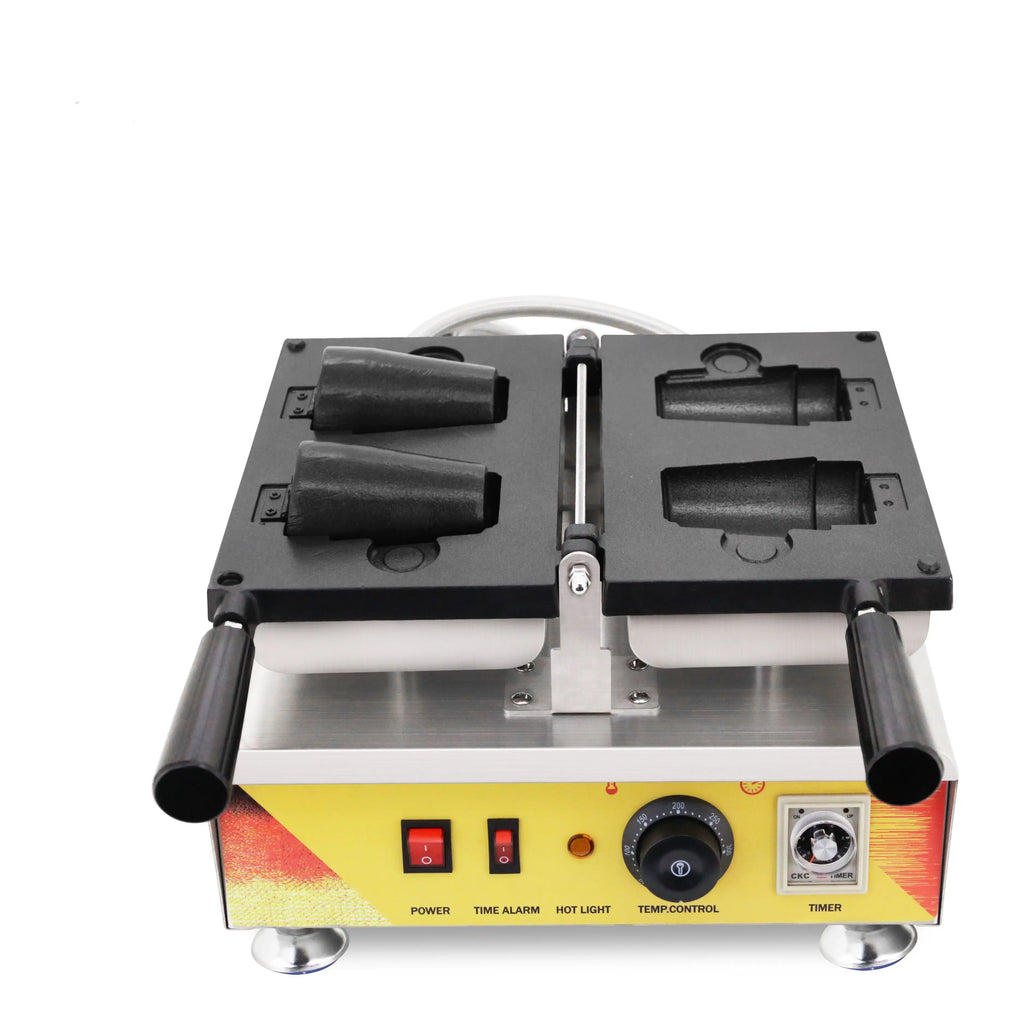 Commercial Electric Coffee Cup Shape Waffle Machine Put Coffee Milk Tea And Milk Ice Cream Snack Cake Make Kitchen Appliance