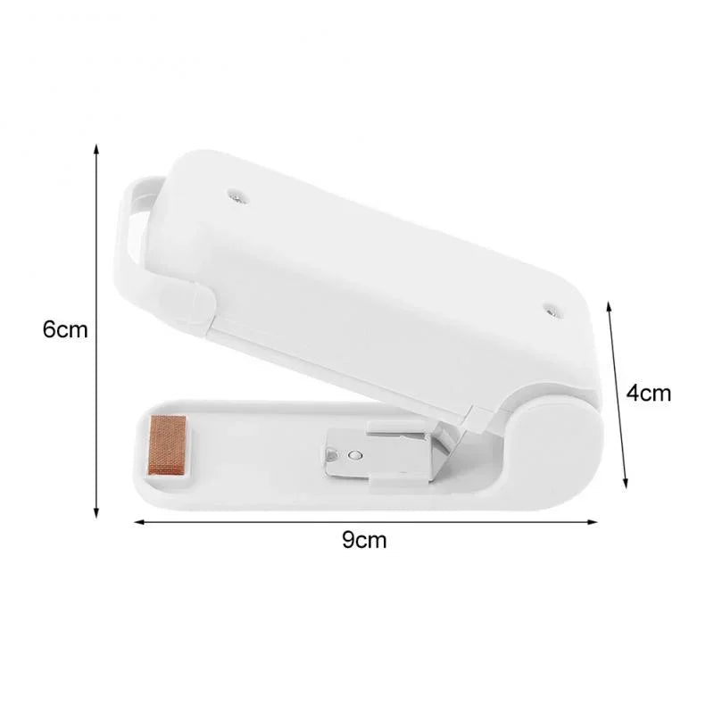 A Portable Mini Bag Sealer,Battery-powered Handheld Vacuum Heat Sealer,Plastic Bag Resealer for Food and Snack Storage