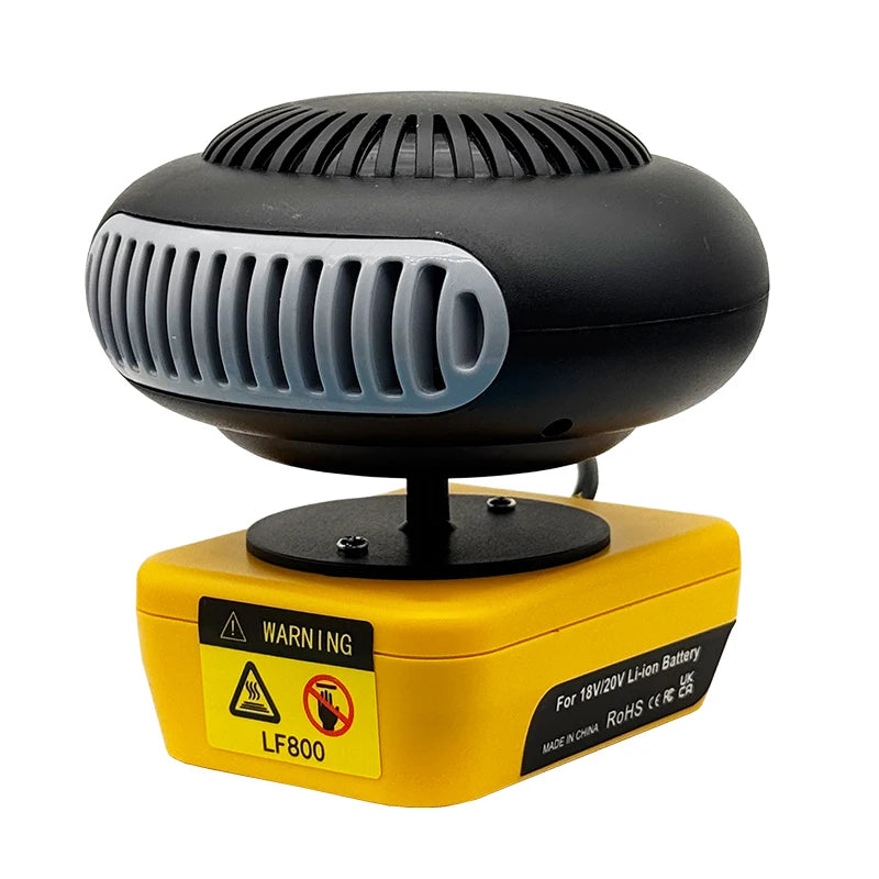 Portable Lithium Electric Power Warm Air Blower Fan Heater Hot&Cold Wind Dual Mode for Makita for Bosch for DeWalt for Milwaukee