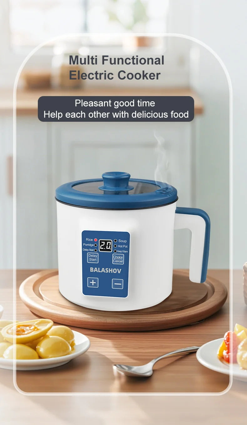 1.7L Electric Rice Cooker Single Double Layer 220V Multi Cooker Non-Stick Smart Mechanical MultiCooker Steamed Rice Pot For Home