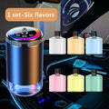 Smart Car Aroma Diffuser Rechargeable Air Freshener Auto On Off 5 Modes Starry Sky Ambient Light USB Car Purifier Humidifier