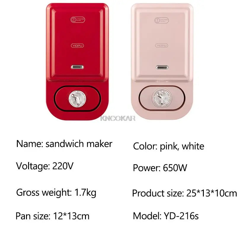 220V Electric Sandwich Maker Waffle Maker Timed Toaster Baking Multifunctional Breakfast Machine takoyaki Pancake Sandwichera