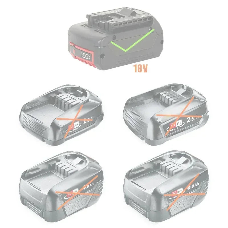 Portable Lithium Electric Power Warm Air Blower Fan Heater Hot&Cold Wind Dual Mode for Makita for Bosch for DeWalt for Milwaukee