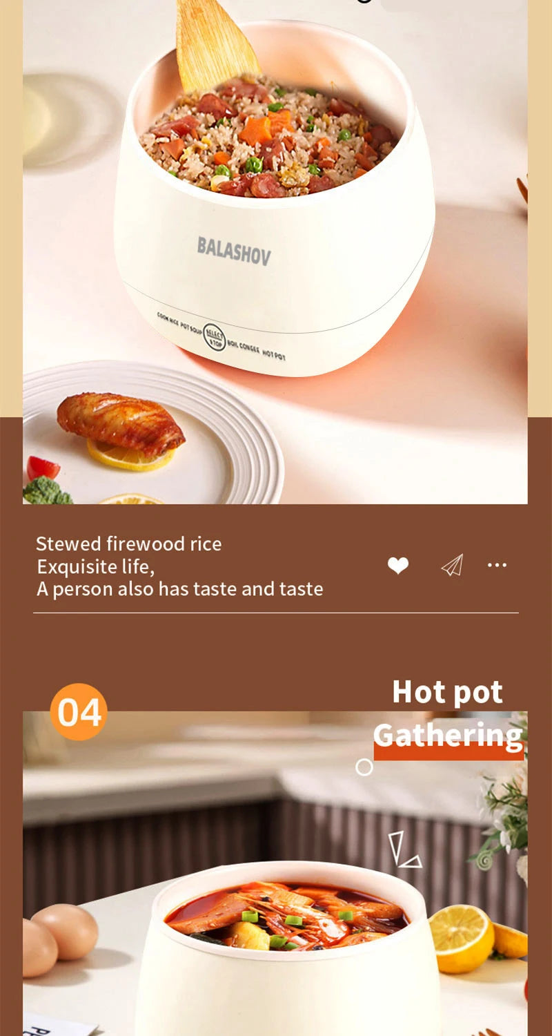 Mini Multi-function Smart Rice Cooker Small Non-Stick Cooker Ricecooker Household Multifunction Electric Cooking EU Plug