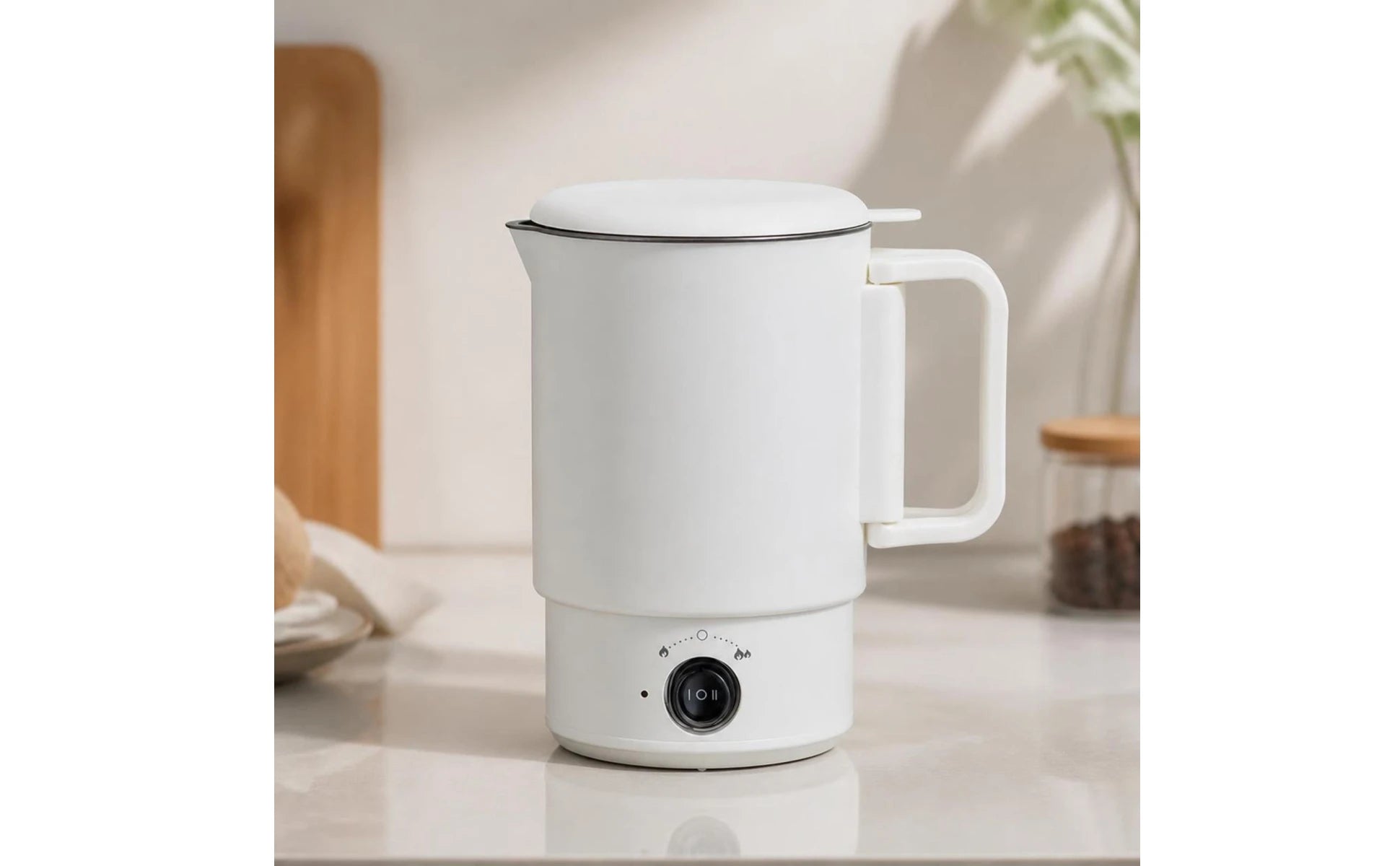 Foldable Electric Kettle Travel-Friendly Electric Kettle with Detachable Base Portable Water Boiler Compact for Travelers