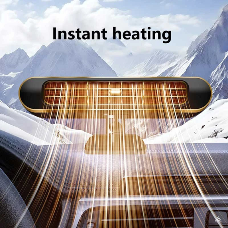 200W Electric Car Heater Air Cooler Fan 12V Portable Demister Defroster Heating Fan Dryer Windshield Defogging Accessroie 2026