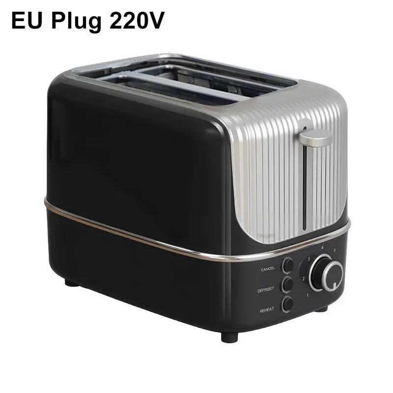 2-Slot Toaster 7 Browning Levels Home Extra Wide Slot Toaster with Reheat, Defrost and Cancel Includes a Detachable Crumb Tray