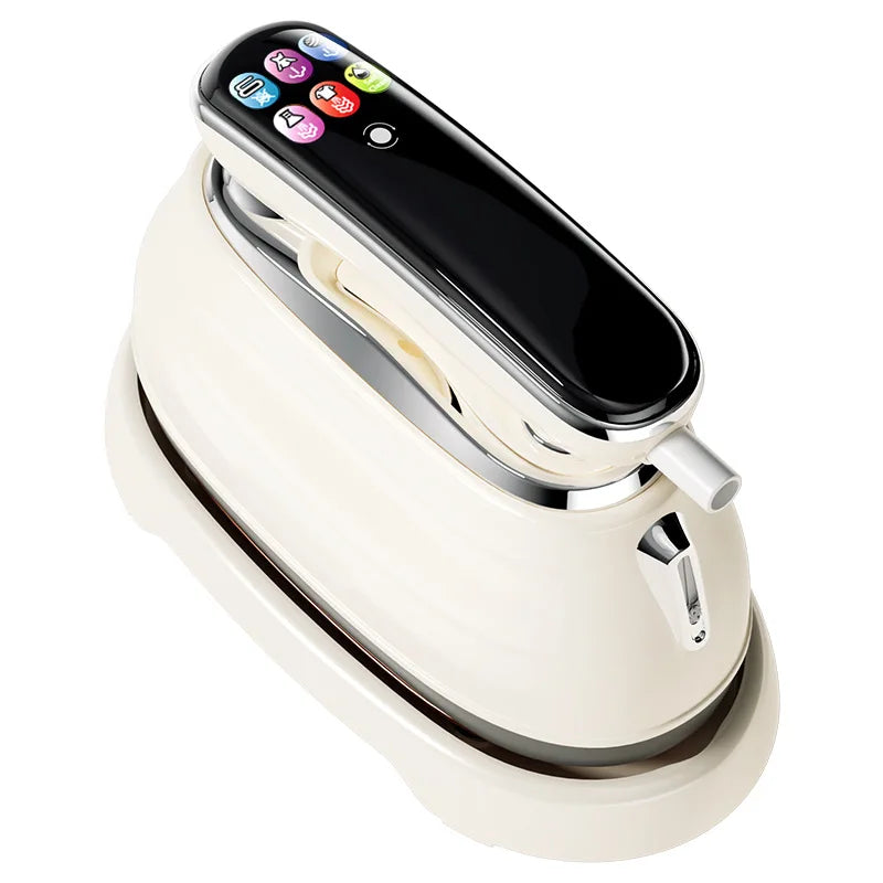 EU Handheld Steam Iron 2026 New Smart LED Digital Display Home Travel Portable Steam Iron 1200W High Power Handheld Hanging Iron