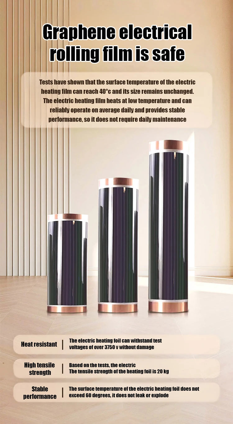 Energy Saving Graphene Heater Wall Mounted Fast Electric Heating Panel Far Infrared Heating Plate For Living Room Bedroom Office