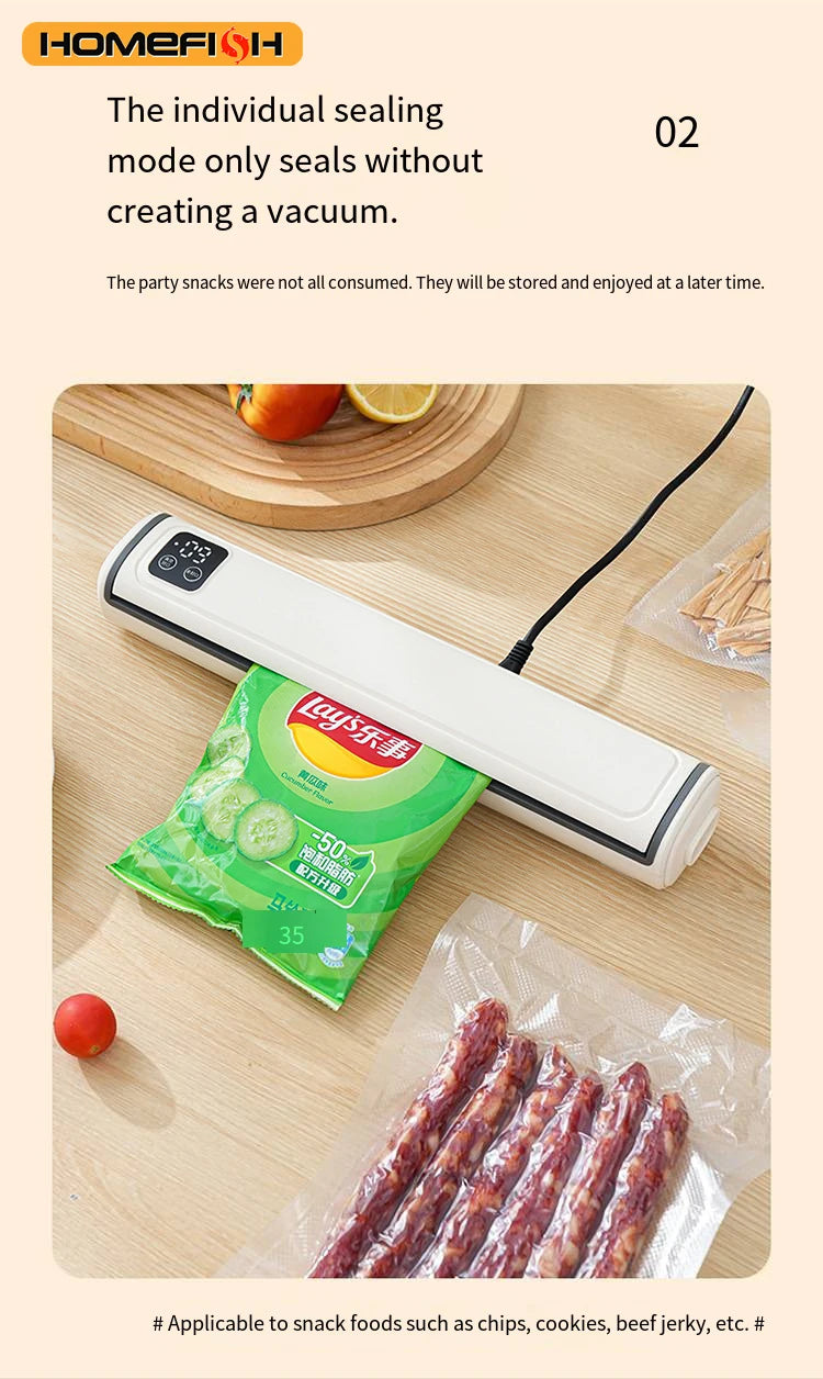 Portable Vacuum Packaging Machine Food Sealing Vacuum Sealer With Vacuum bags Dry/Wet Food Fresh Packaging Machine