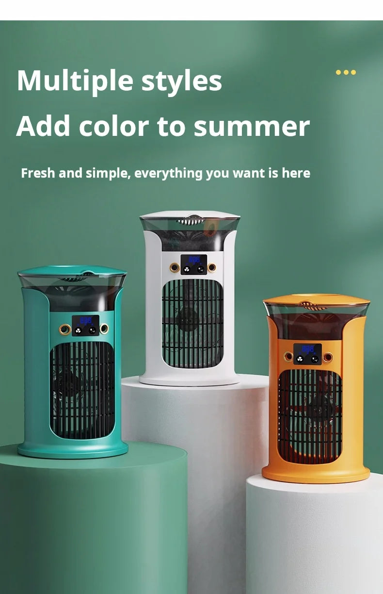 Portable Desktop Cold Air Fan USB Mini Home Use Multi-Function Air Conditioner Fan for Personal Cooling