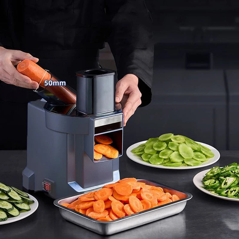 Multi-functional Dicing Machine Slicing and Slicing Double Port Oblique Cutting Large-caliber Electric Vegetable Cutter