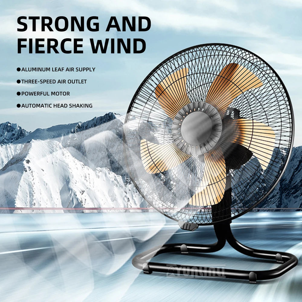 Powerful Electric Fan Industrial Shaking Head Floor Fan 20 inches High-power Table Electric Fan
