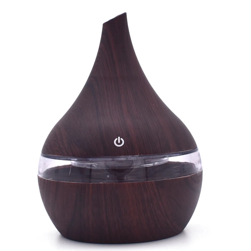 Portable Aroma Diffuser Ultrasonic Air Humidifier Essential Oil Mist Maker Cool Mist Air Purifier with 7 Color LED Night Light