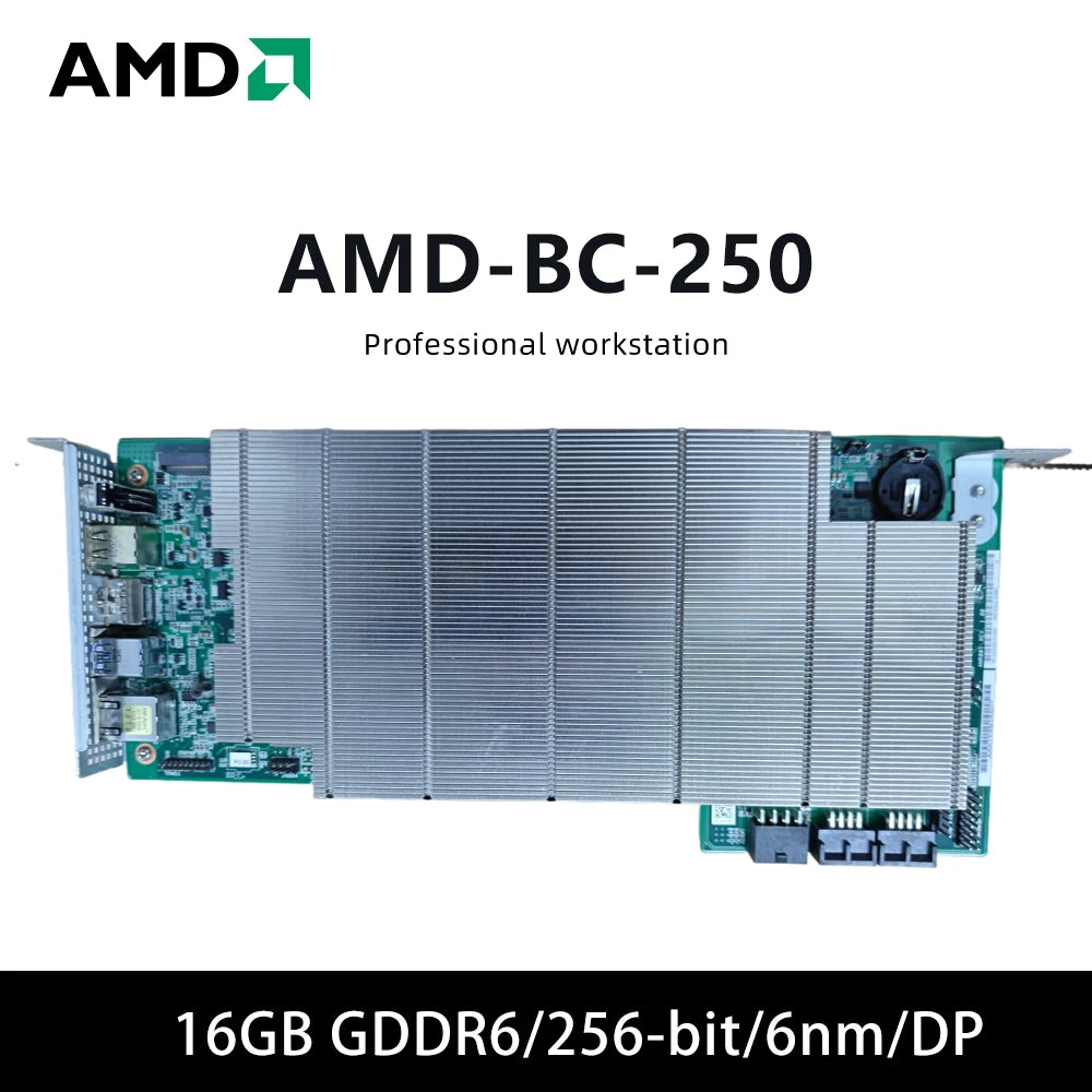 AMD BC 250 Placa De Vídeo 16GB GDDR6 256-bit  Graphics Card SINGLE CARD GPU Tarjeta Gráfica for Desktops PC