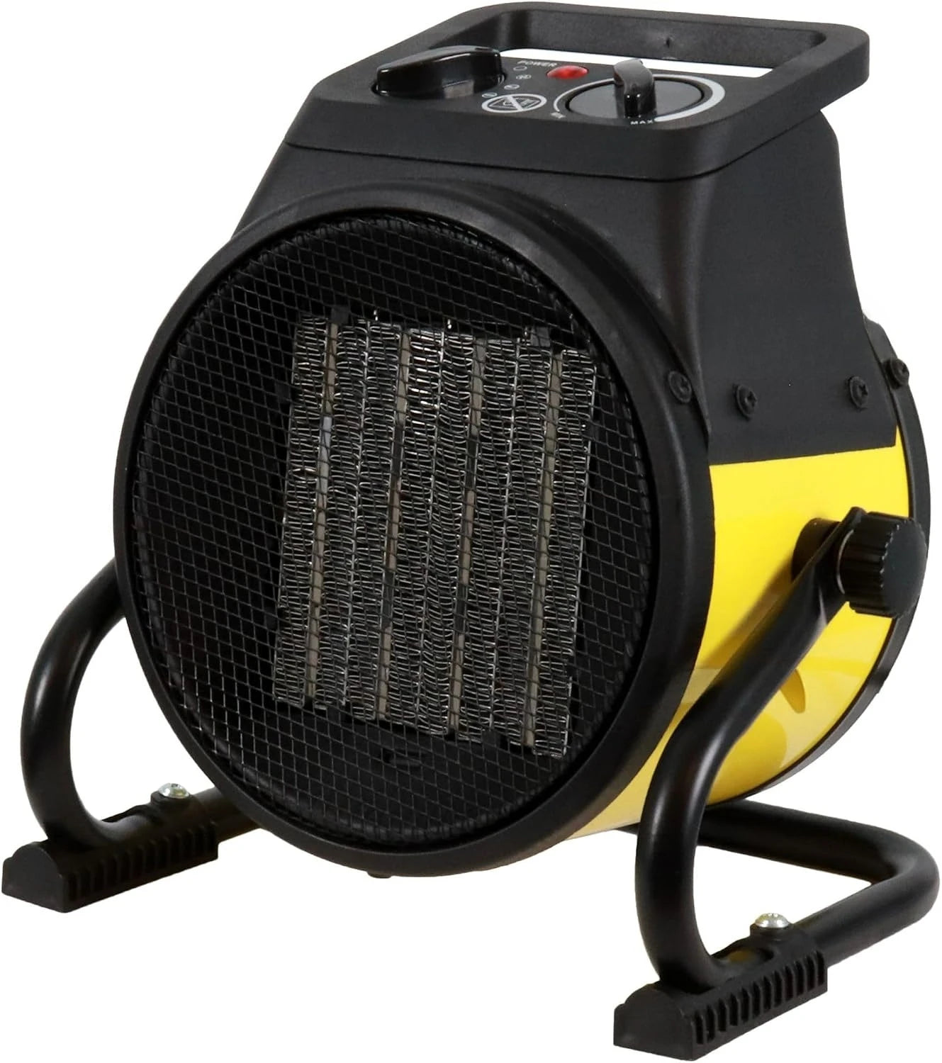 2026 New Upgrade Electric Forced Air Heater With Pivoting Base 5,120 BTU, Yellow | Electric Garage Heater