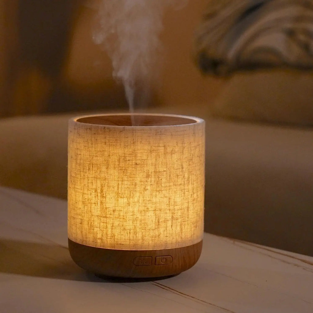 2026 New Upgraded Essential Oil Diffuser with Fabric Cover and Night Lamp Ultrasonic Aroma Diffuser  Humidifier  Lights Room