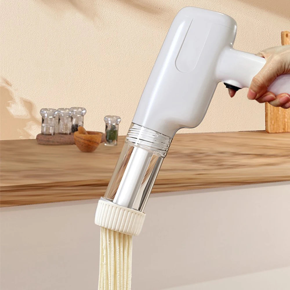 USB Cordless Electric Pasta Maker Machine Automatic Pasta Noodle Maker Portable 6 Molds for Home Kitchen Gadget 제면기 국수기계