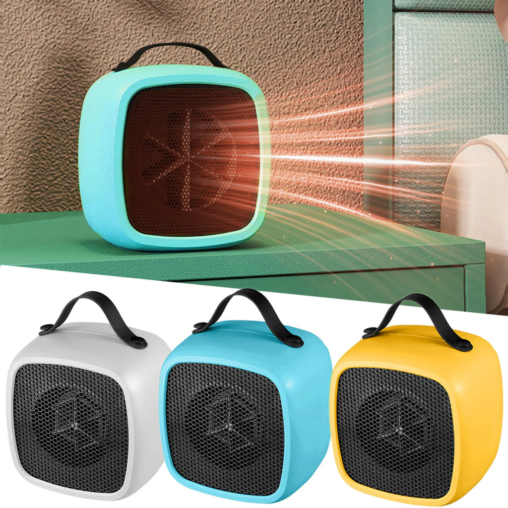 220V EU Portable 500W Fast Heating Heater Lightweight Small Space Desktop Warm Air Heater for Indoor Office Household