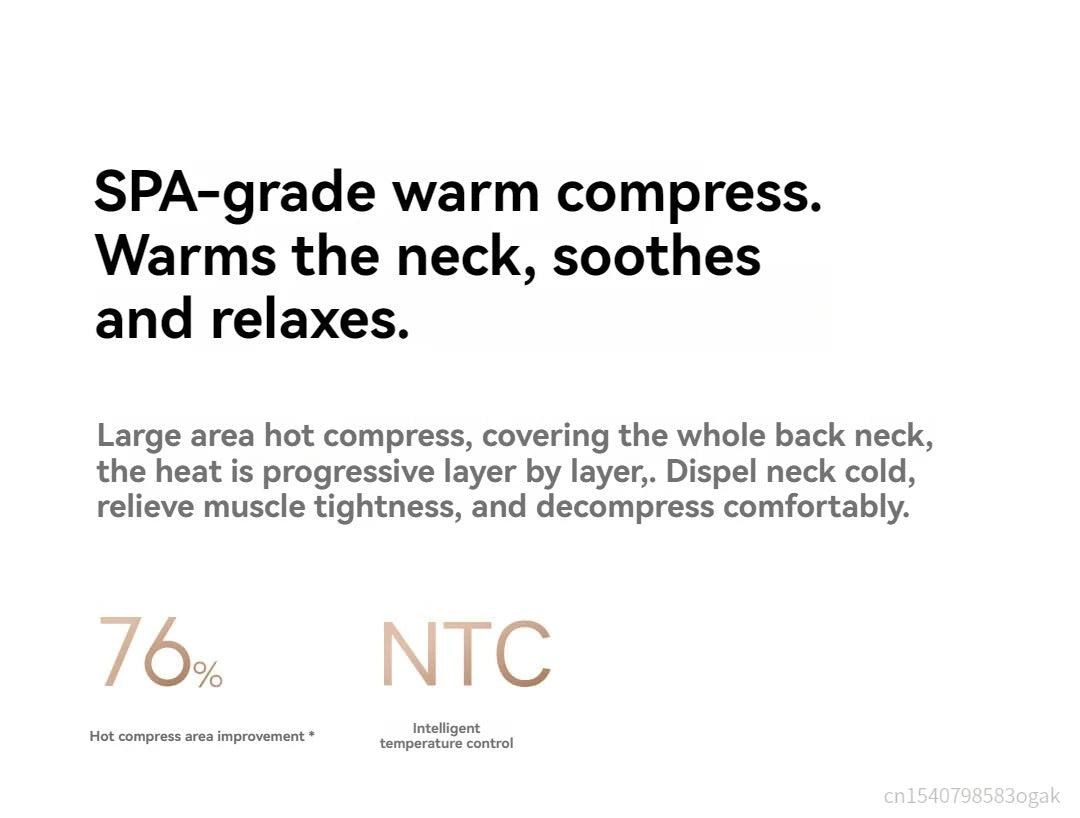 Updated Xiaomi Mijia Smart Neck Pillow Massager Brushless Motor Shoulder Neck Integrated Massage Hot Compress for Mi Home APP