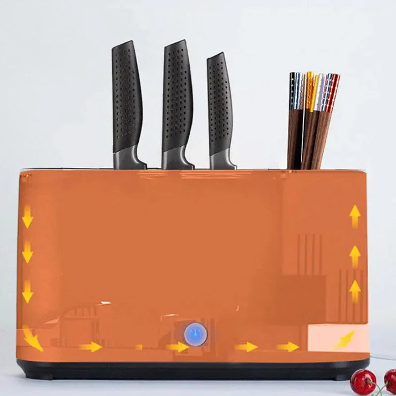 New UV Ultraviolet Knife Chopsticks Disinfection Machine Household Kitchen Sterilization Storage Drying Integrated Disinfection