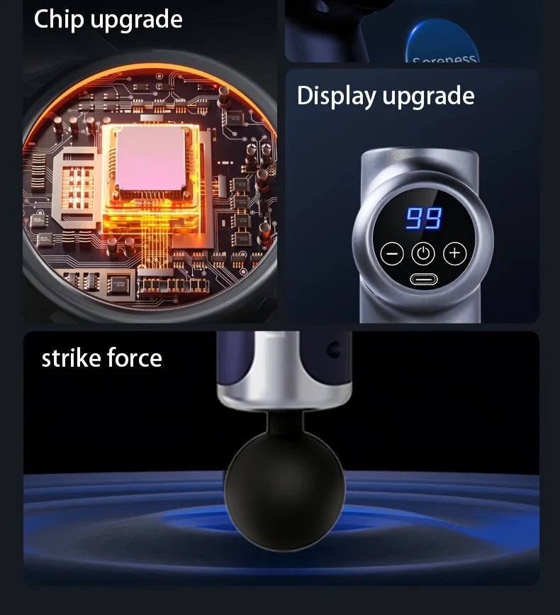 Lenovo brand massage device N3 deep massage, relieve muscle soreness, exercise and relax, LED touch screen design, portable, mul