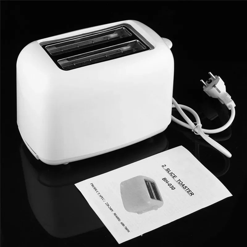 220V Home Toaster 6 Modes 2 Slice Bread Toast Maker Automatic Breakfast Machine One-Click Operation Sandwich Maker