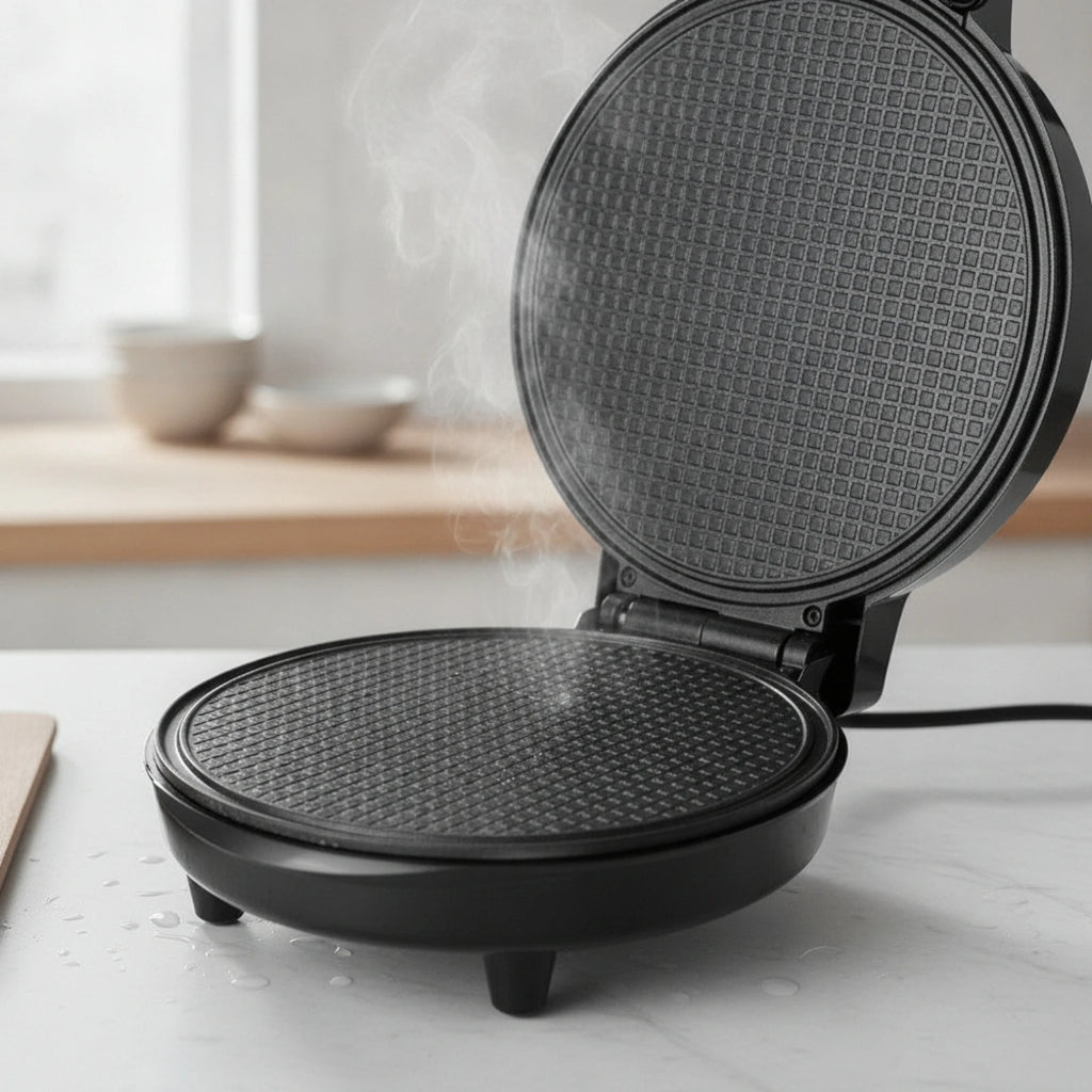 Waffle Cone Maker Electric Waffle Cone Baker Appliance 1000W Machine Space-Saving for Home Cooks, Kitchen Countertop