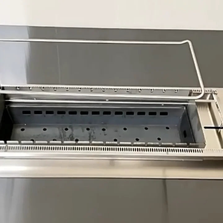 Automatic BBQ Grill Charcoal BBQ Machine Push-Pull Electric Lifting Charcoal Box Barbecue Skewer Grill Commercial Skewer Machine
