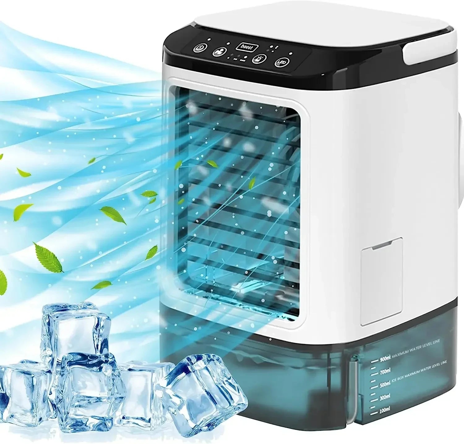 HOMEFISH Small Home-use Quiet Desktop Humidifier Cold Fan Spray Refrigeration Portable USB Electric Fan