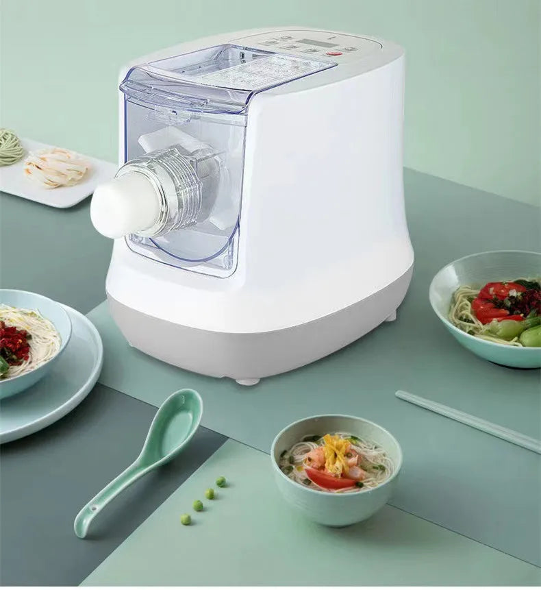 110V 220V Electric Noodle Maker Automatic Household Noodles Making Machine With English Panel 13 Moulds Nozzle
