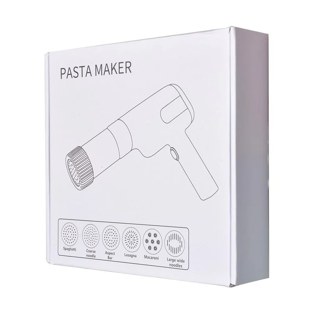USB Cordless Electric Pasta Maker Machine Automatic Pasta Noodle Maker Portable 6 Molds for Home Kitchen Gadget 제면기 국수기계