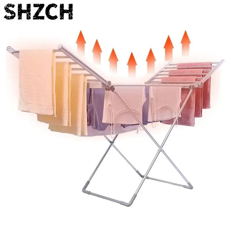 Foldable Heated Electric Clothes Drying Rack, Electric Airer Clothes Drying Rack Foldable Clothes-dryer Rack For Indoor