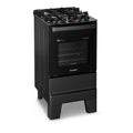 Esmaltec Ideal Master Glass 4-Burner Stove T4VFP 4127, Automatic Ignition, Black, Dual Voltage