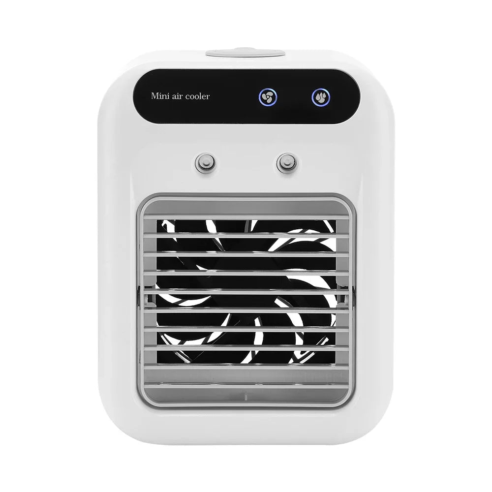 Small Portable Air Conditioner Fan, Small Air Cooler, Mini Humidifier for Home and Office