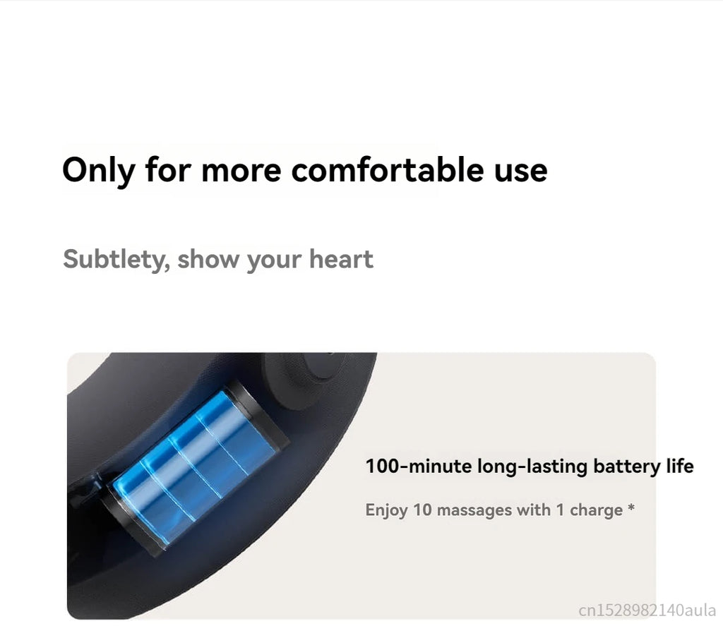 Updated Xiaomi Mijia Smart Neck Pillow Massager Brushless Motor Shoulder Neck Integrated Massage Hot Compress for Mi Home APP
