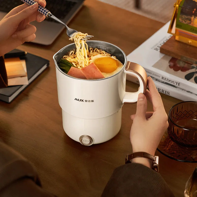 800ml Foldable Electric Kettle, Portable Cooking Pot, Multi Stove Travel Kettle, Tea Pot, Heating Cup, 304 Stainless Steel Slow