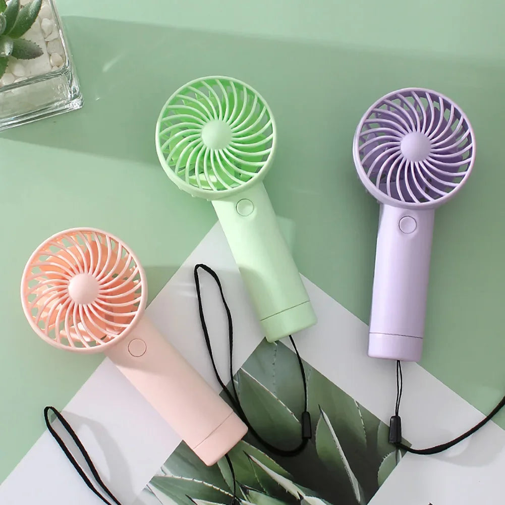 Mini Portable Fans Handheld USB Rechargeable Fan Mini Desktop Air Cooler Outdoor Fan Cooling Travel Hand Fans Ventilation Fan