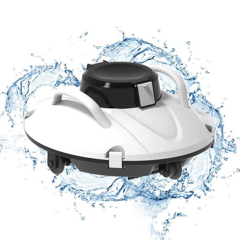 Swimming Pools Vacuum Cleaner Wireless for Floor Smart Cleaning Robot Auto-Parking Dual-layer Filtration120mins Running Time