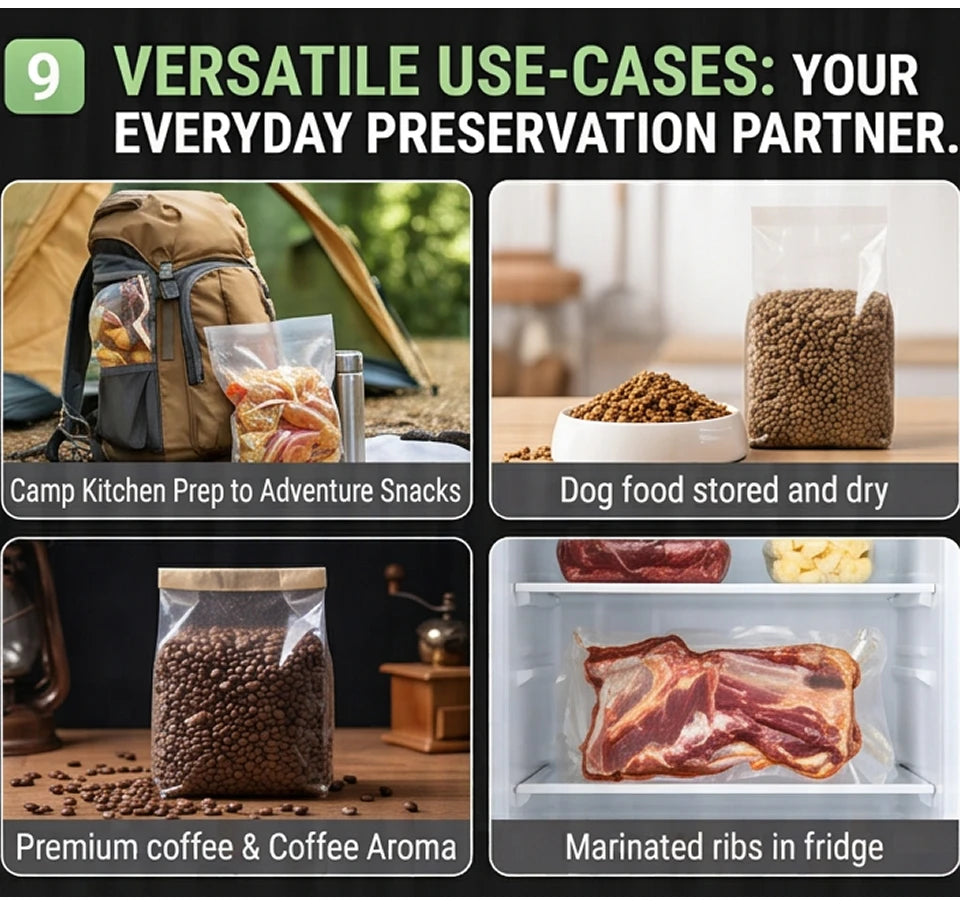 Professional Vacuum Kitchen Sealing Machine Sealer for Food Vacuumor for Products  Cuisine Packaging Plastic Bag Sealant