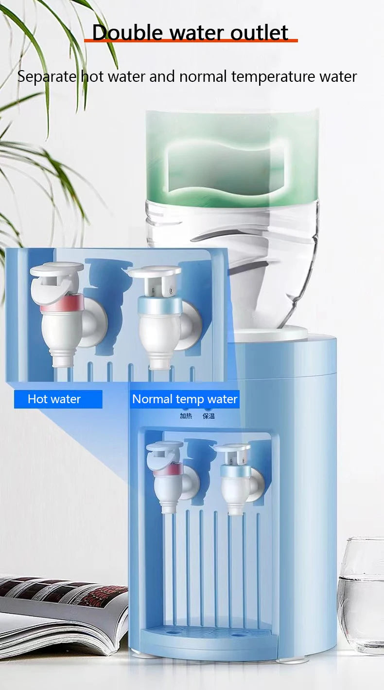 DMWD Household Water Dispenser Electric Kettle Mini Desktop Water Boiler Heating Machine Drinking Fountain Tea Maker 220V
