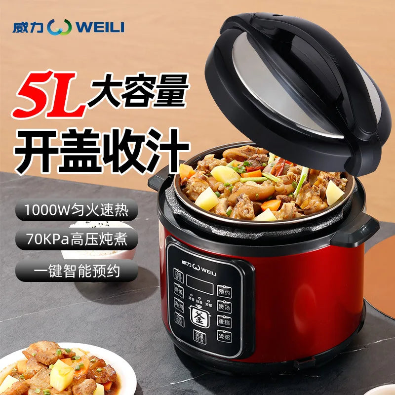 Large Capacity Automatic Electric Pressure Cooker Intelligent Multi-Function Home Use Rice Cooker Appointment Function