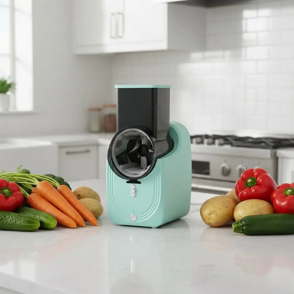 Effort-saving Electric Vegetable Cutter Efficient Detachable Automatic Vegetable Shredder Long Battery Life Vegetable Processor