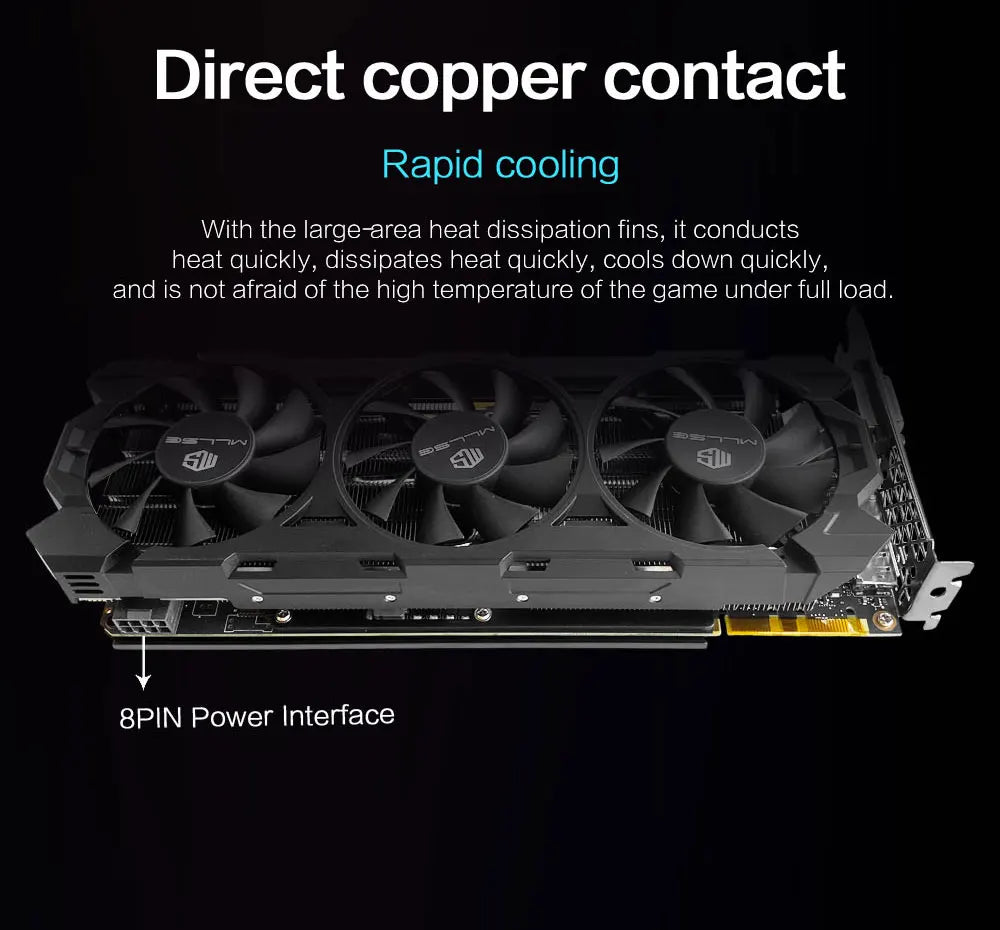 MLLSE NVIDIA GeForce GTX 1080 8GB GDDR5X 256-bit PCIe 3.0 x16 16nm Desktop Computer Gaming GPU New Card Placa De Video