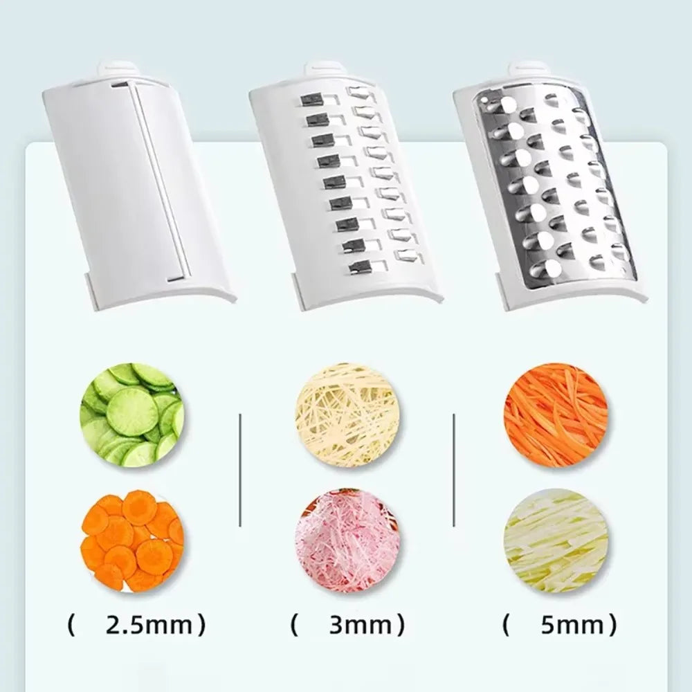 Automatic Electric Rotary Vegetable Shredder Efficient Cordless Vegetable Slicer Effort-saving Cheese Grater Restaurant