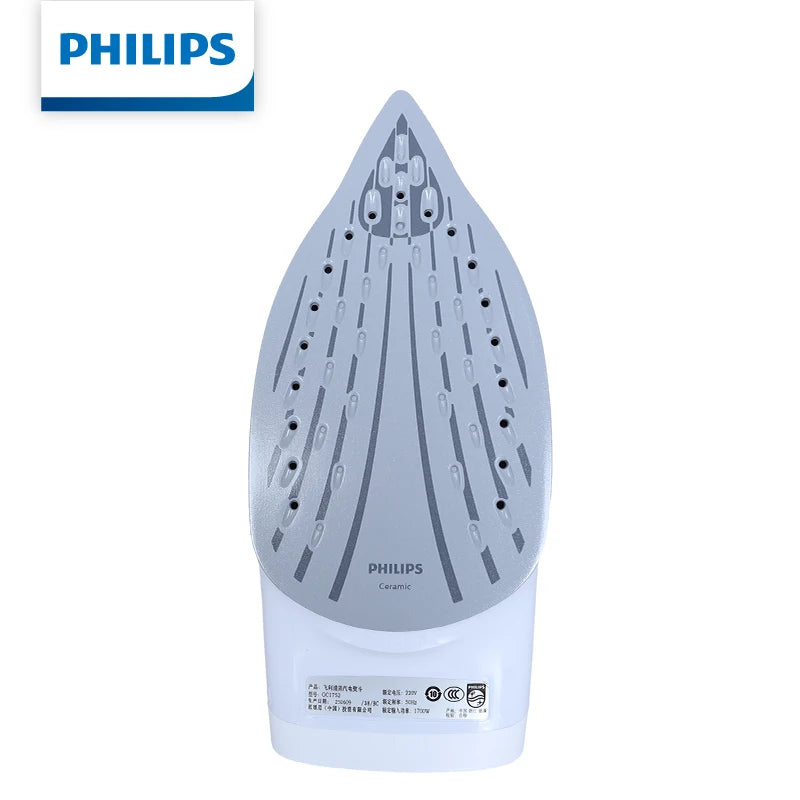 Philips Steam Iron GC1752/38 1700W Ceramic Soleplate Anti-Drip 4 Steam Setting Dry Steam Iron for Home Clothes Ironing Daily Use