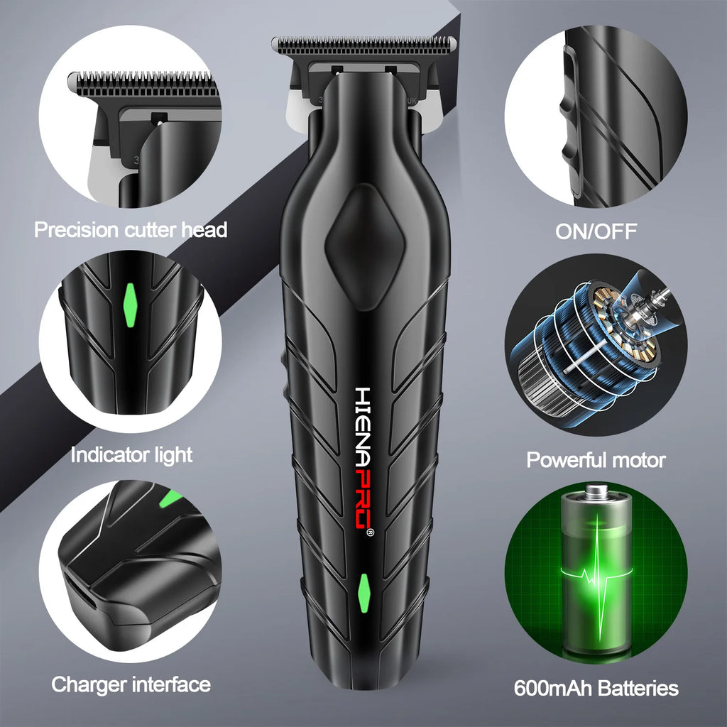 Hiena 212 Professional Hair Cutter Mans Hair Clipper Set Metal Electric Cordless Hair Trimmer for Barber LCD Display Hair Cutt