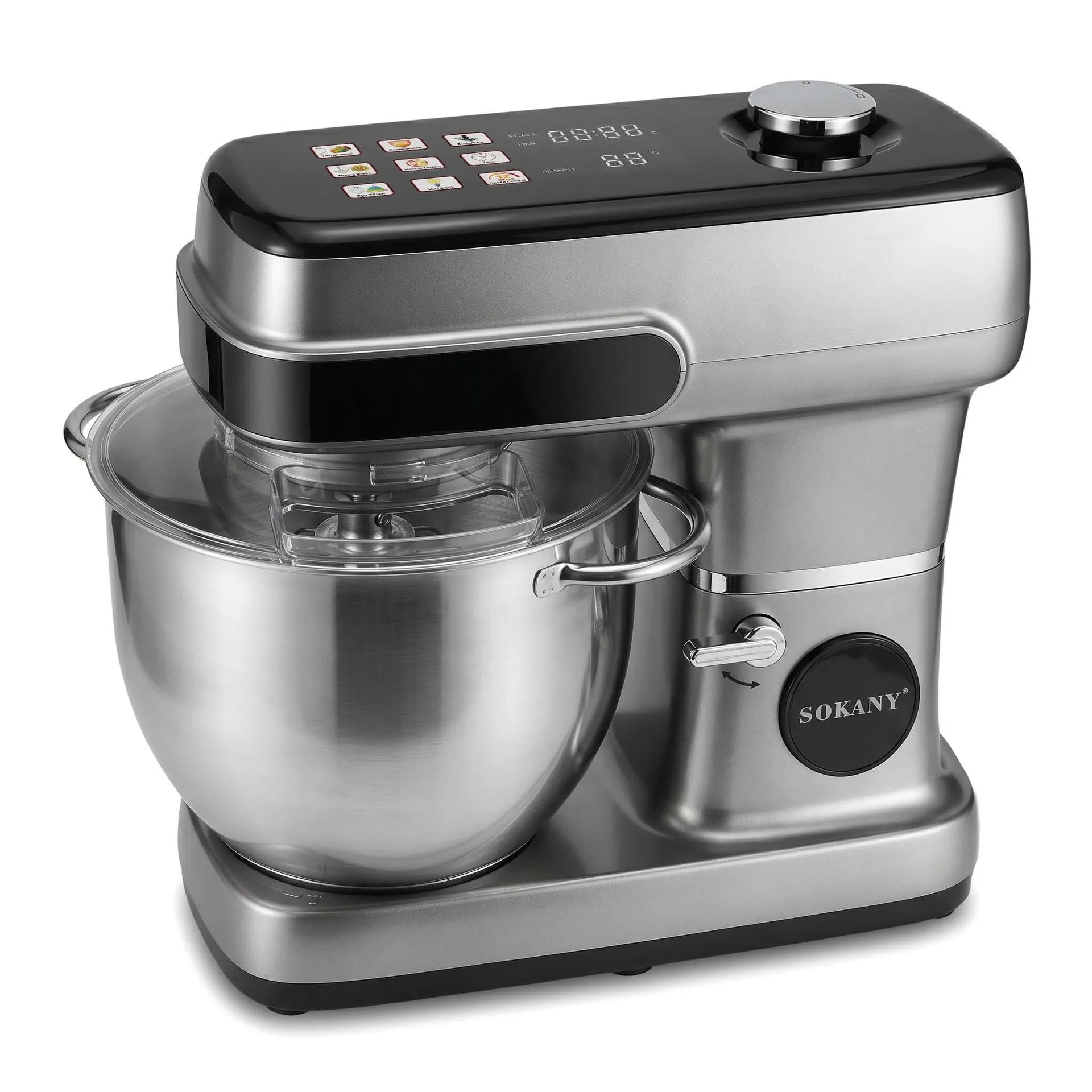 2200W Electric Dough Mixer, 12L Stand Mixer, Cream Egg Beater, Kitchen Food Processor, Multi-Function Blender, Home Baking Tool